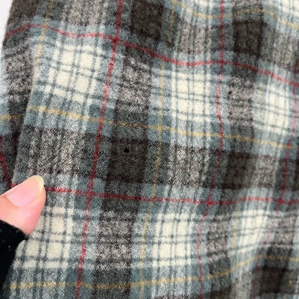 60’s Pendleton Pure Virgin 100% Wool Plaid Shirt Button Heritage Collection - Picture 7 of 8